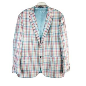 Alan Flusser Multicolor Plaid Sports Coat